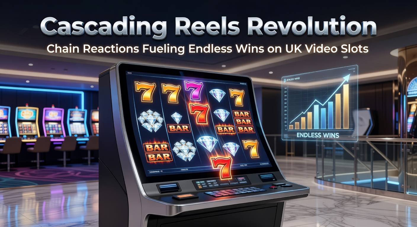 Dynamic cascade of exploding symbols in a vibrant UK video slot game, showcasing chain reactions and falling reels