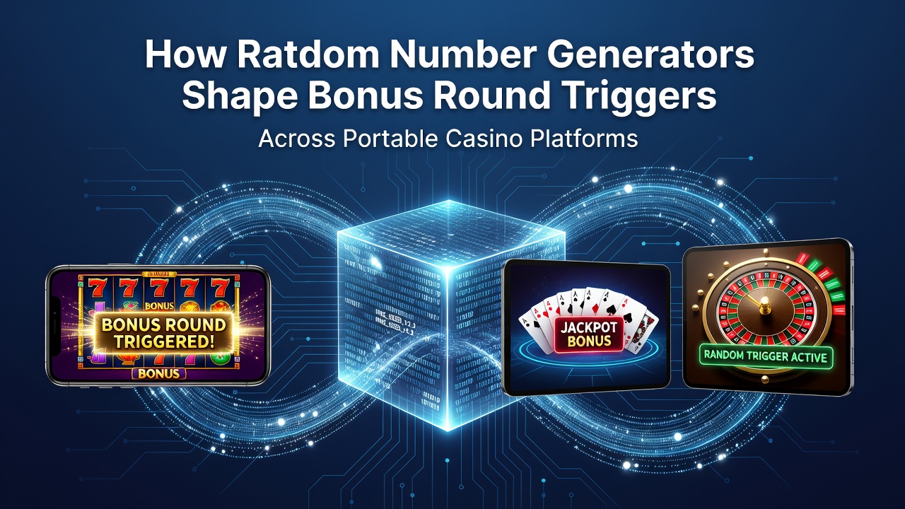 Diagram showing RNG algorithms influencing slot bonus triggers on mobile devices