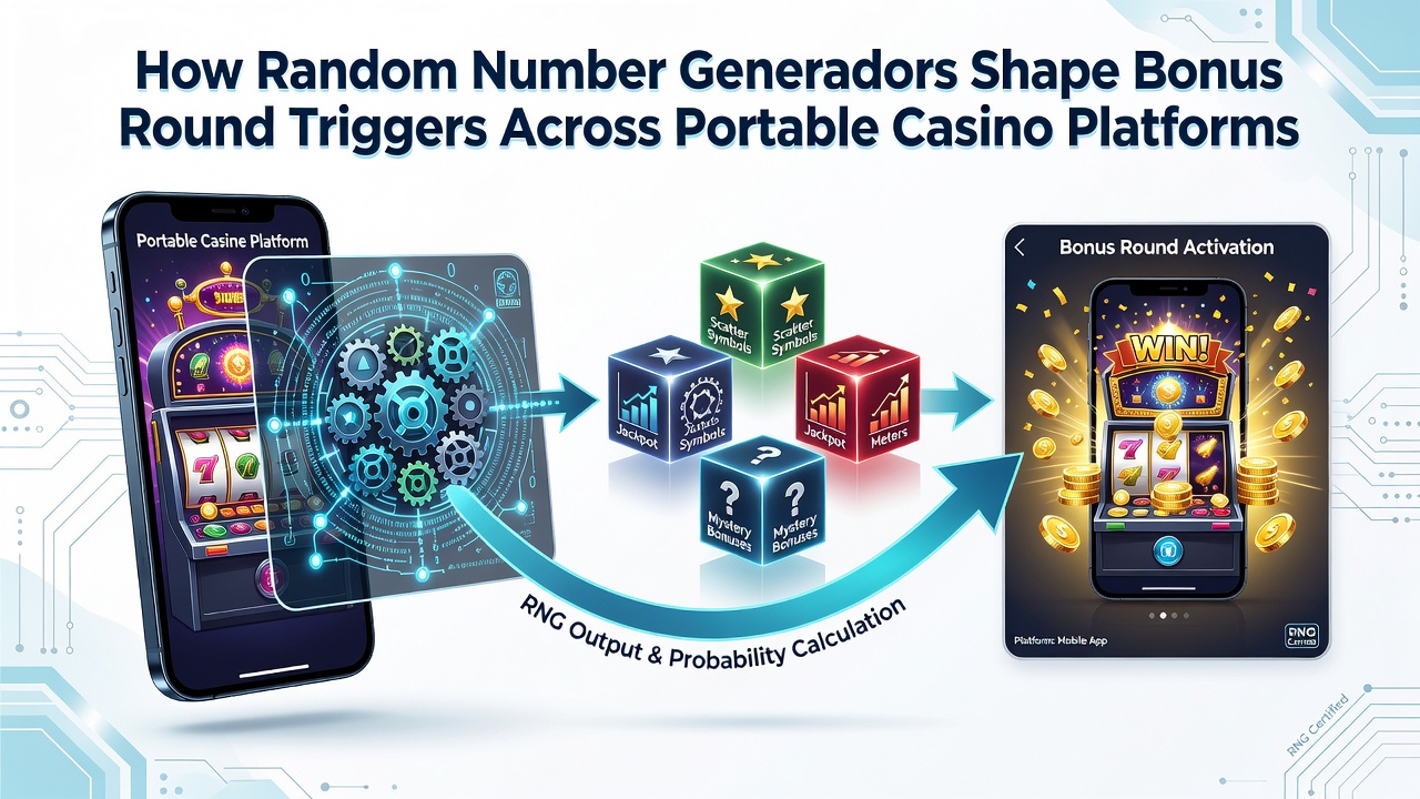 Mobile casino interface displaying an active bonus round triggered by RNG selection