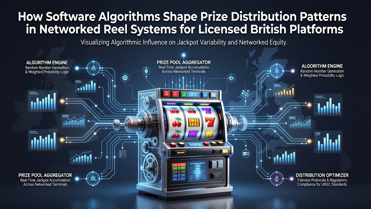 Illustration of algorithmic prize distribution in networked reel systems