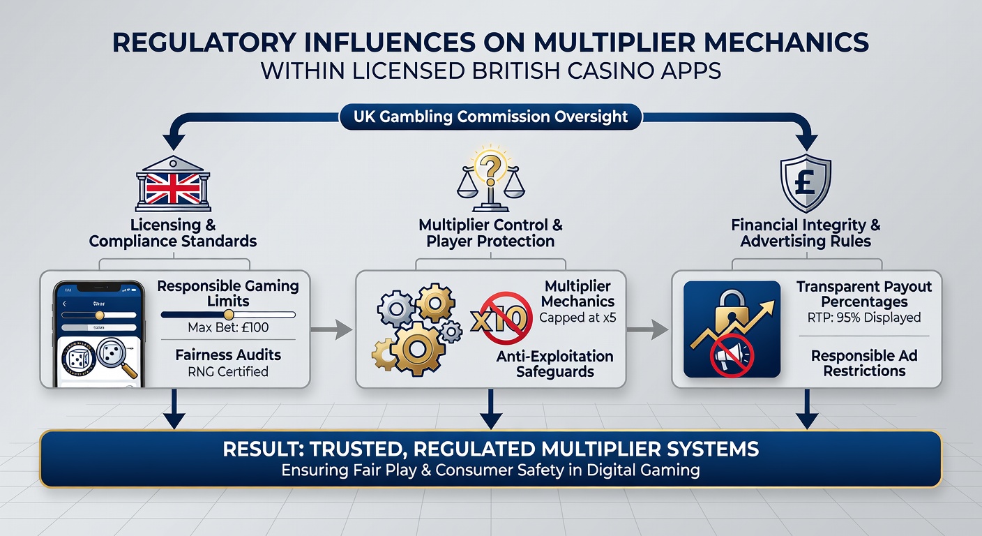 Casino app screenshot highlighting multiplier feature under regulatory review