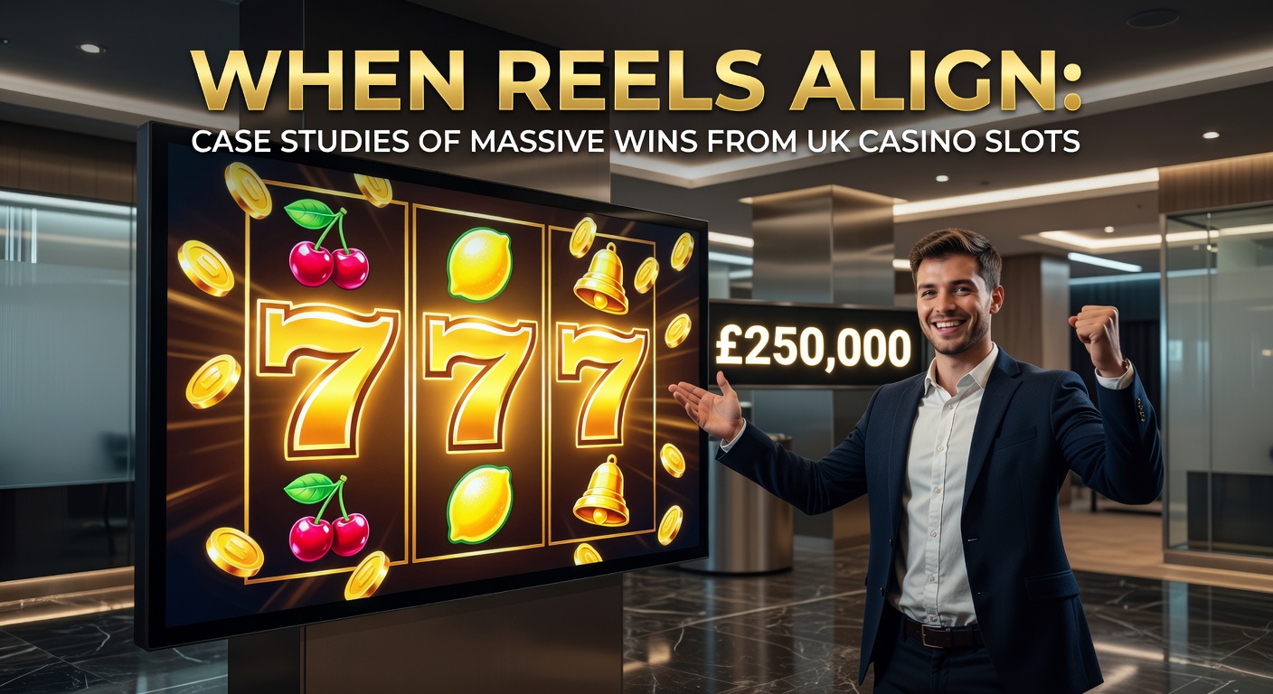 Vibrant slot machine reels aligning for a jackpot win, with coins spilling out in a casino setting